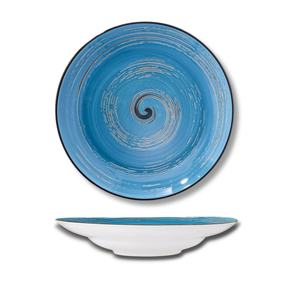 Spiral tiefer Teller 25,5 cm 350 ml blau