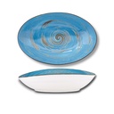 Spiral ovale Schale 30x19,5x7 cm blau