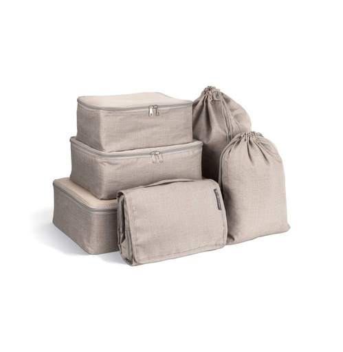 [992PS0224A6-99] Reise-Set 5-tlg. Beige