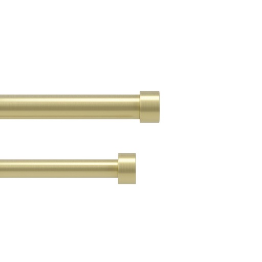 [1014557-104] Cappa Gardinen-Doppelstange 91–168 cm Messing