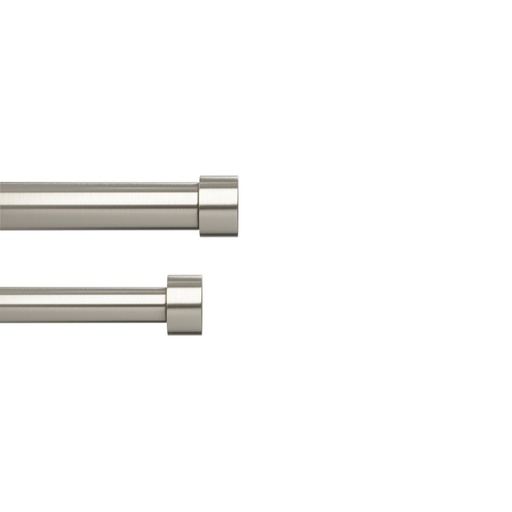 [1014557-411] Cappa Gardinen-Doppelstange 91–168 cm Nickel
