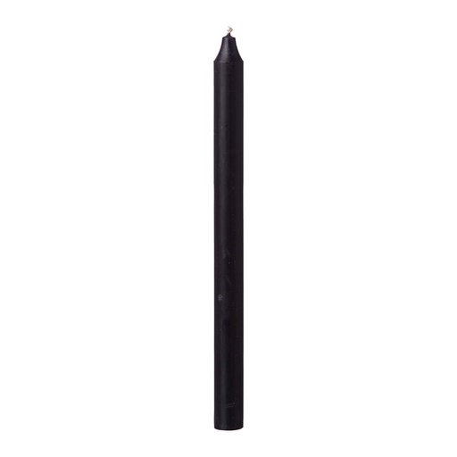 [509-290-13] RUSTIC Stabkerze Schwarz D2,2xH28 cm