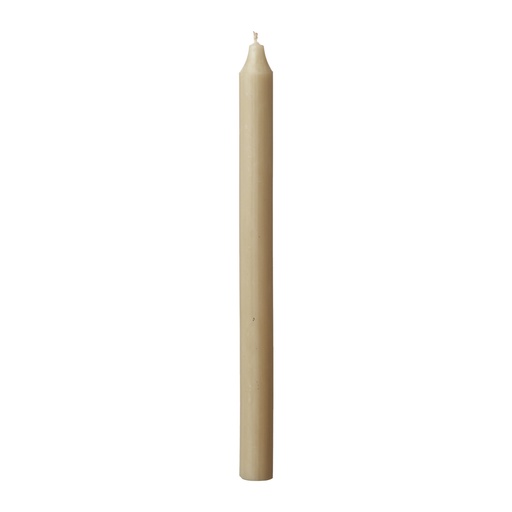 [509-290-46] RUSTIC Stabkerze Kahki D2,2xH28 cm