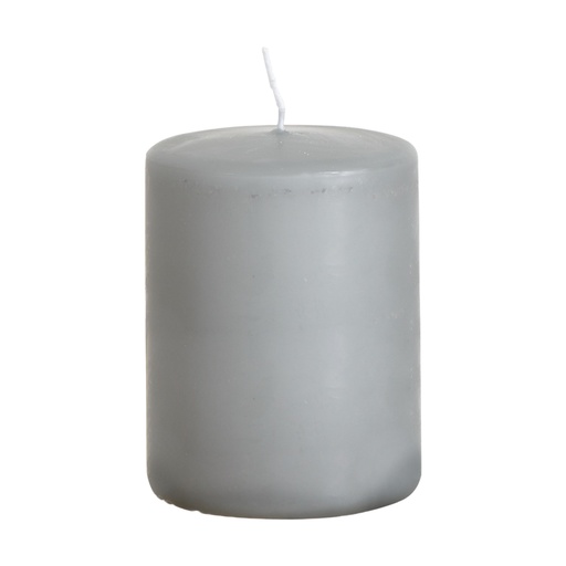 [278-100-01] SKYLINE Stumpenkerze Grafitgrau D7,8xH10 cm