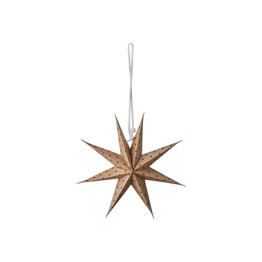 [UNI 760-403-05] Stern S Braun/Rot D20 cm