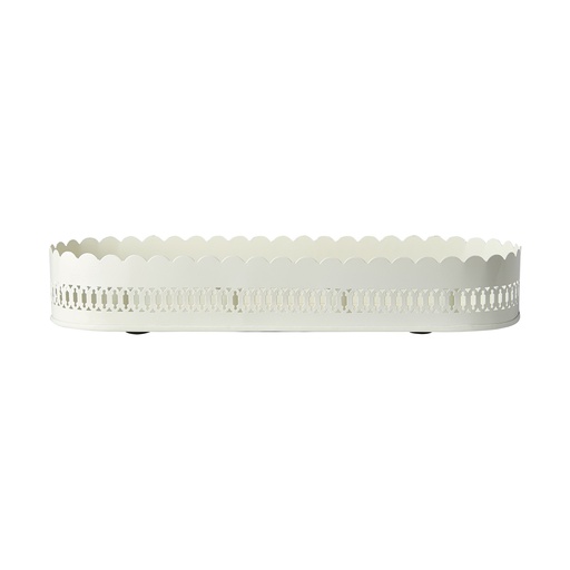 [FENIX 785-112-10] Kerzenhalter Elfenbein L40xW14xH6.5 cm