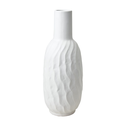 [083-607-10] COCOS Urne L Weiß D9/14xH38 cm